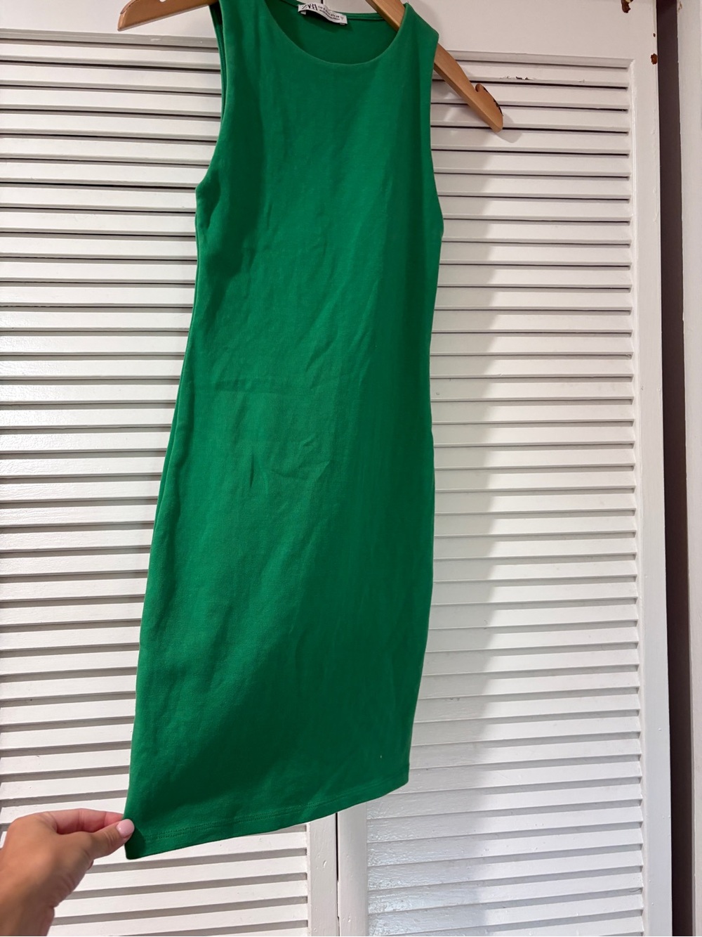 Zara Sleeveless Green Mini Dress - Picture 4 of 5